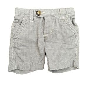 Gap Gray and White Plaid Shorts, Size 3-6 Months